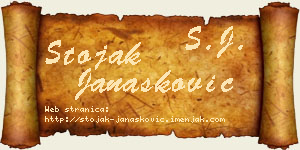 Stojak Janašković vizit kartica